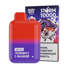 ANGRY Storm 10 000 со вкусом «грейпфрут с малиной»
